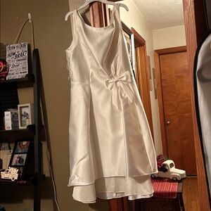 Adrianna Papell Cream High Low Dress